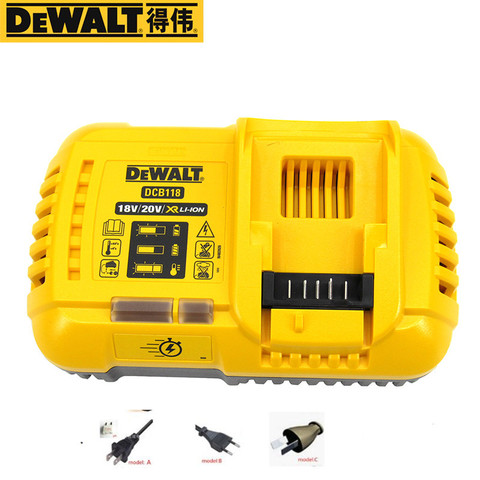 220-240V DCB118  Fast Charger for DEWALT 20V 60V MAX FLEXVOLT Lithium Ion Fan Cooled DCB118B DCD991 DCD996 DCH481 DCG414 DCS520 ► Photo 1/3