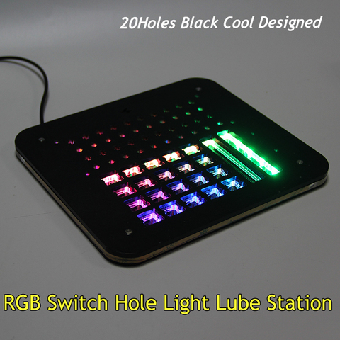 RGB Baclight Lube Station with Switches Opener for Mechanical Keyboard Switches Cherry Outemu Kailh Lube Modding Station Board ► Photo 1/6