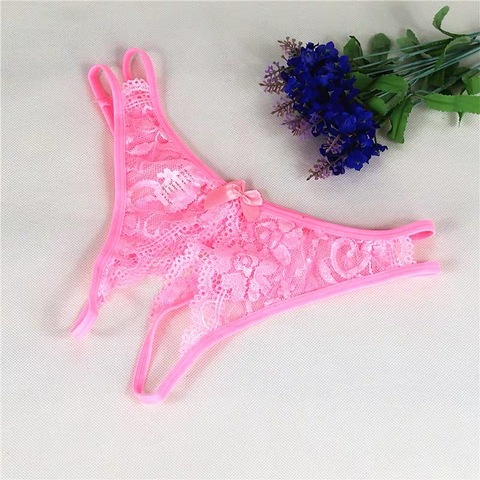 M L Women Lace Open Crotch Panties Underwear Sexy Lingerie Briefs Hot Sale ► Photo 1/6