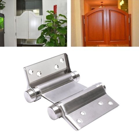 Double Open Spring 4 Inch Hinge Stainless Steel Two-way Free Door Hinge for Bar Dropshipping ► Photo 1/6