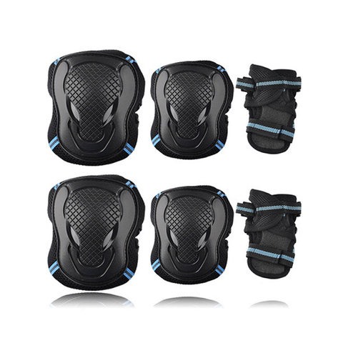 6Pcs/Set Teens & Adult Knee Pads Elbow Pads Wrist Guards Protective Gear  Set for Roller