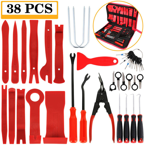 11pcs 19Pcs Trim Removal Tool Car Panel Door Audio Trim Removal Tool Kit Auto Car Clip Pliers Fastener Remover Tool Set ► Photo 1/6