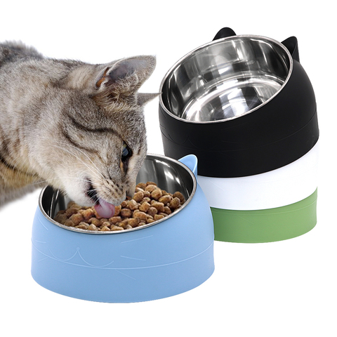 Dogs Feeders Cat Feeding Bowl Pet Supplies Cat Bowls With Raised Stand For Cats Bowl Pet Food And Water Bowls ► Photo 1/6