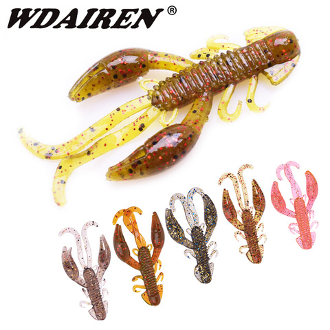 5Pcs Crawfish Larva Jigs Soft Fishing Lures 5cm 2g Fishy Smell Worm Silicone Artificial Bait Bass Pike Swimbaits Wobbler Tackle ► Photo 1/6