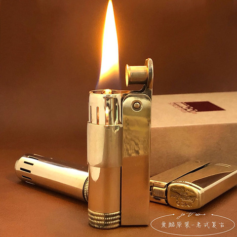 Austria IMCO 6700 kerosene lighter 6800 pure copper wind proof retro creative Vintage brass man ► Photo 1/6