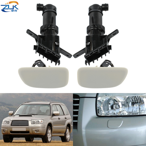 ZUK For Subaru For Forester 2005-2008 Front Bumper Headlight Headlamp Washer Nozzle & Cover Washer Jet Sprayer Cap ► Photo 1/6