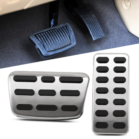 Car Styling Stainless Steel Car MT AT Pedal Cover Pad for Kia K2 Rio Soul for Hyundai Creta ix25 Accent auto accessories ► Photo 1/6