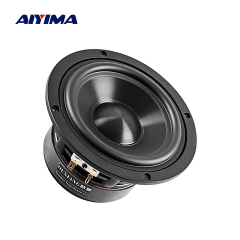 AIYIMA 1Pcs 4 Inch Midrange Woofer Audio Speaker 4 8 Ohm 50W Bookshelf Home Theater Loudspeaker Mid-range Bass Speaker ► Photo 1/6