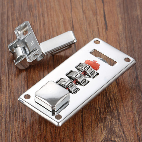 1Set 65*29mm Silver Password Lock Latch Jewelry Wooden Box Fixed Lock Handmade Luggage Suitcase Coded Locks Furniture Hardware ► Photo 1/6