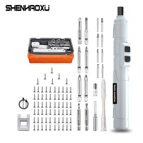 Cordless Electrical Screwdriver 3.6v Mini Power Tool Rechargeable Multifucntion Manual And Automatic 88 Pcs Bits Phone Repair ► Photo 1/6