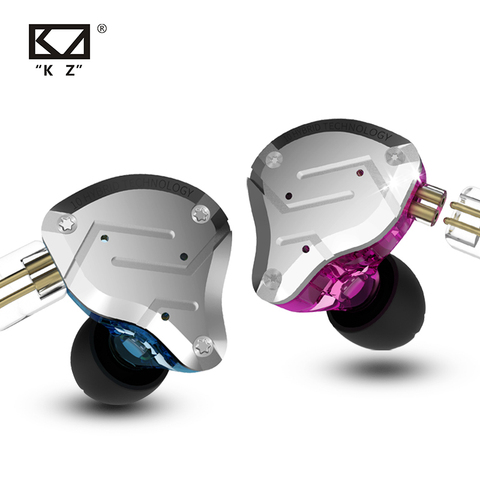 KZ ZS10 Pro 4BA+1DD Metal Headset Hybrid 10 drivers HIFI Bass Earbuds In Ear Monitor Sport Noise Cancelling Earphones KZ ZAX ZSX ► Photo 1/6
