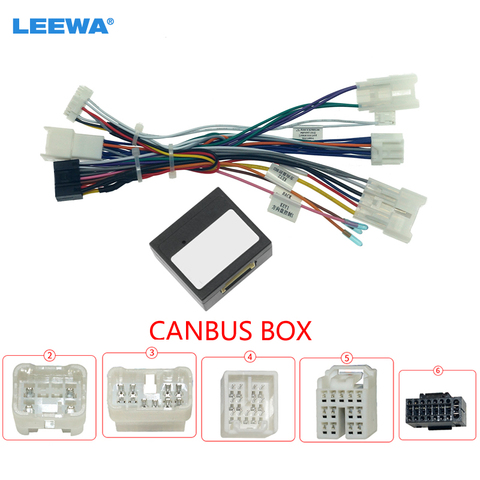 LEEWA Car Audio 16pin Wiring Harness Adapter With Canbus For Lexus RX300/Harrier(98-03) Android Stereo Installation  #CA6770 ► Photo 1/6