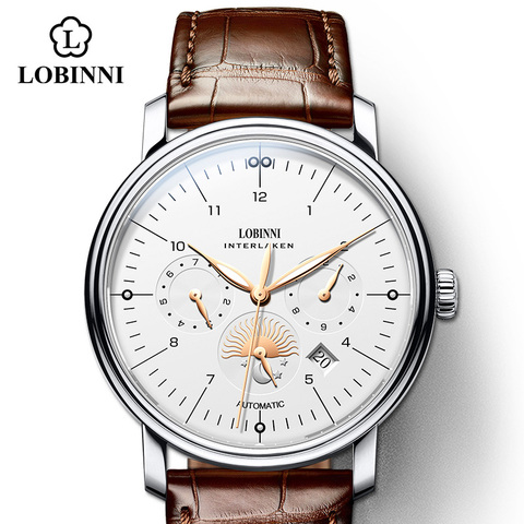 LOBINNI Switzerland Watch Men Luxury Brand Men Watches Automatic Mechanical Sapphire Watch Business and Fashion Waterproof ► Photo 1/6