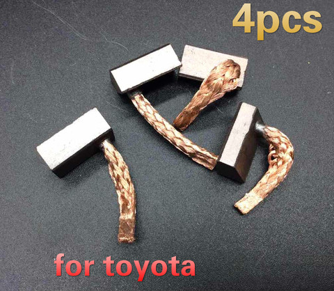 4pcs for Toyota Corolla prado Highlander Crown Reiz car starter generator motor carbon brush ► Photo 1/6