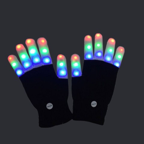 LED Flashing Magic Glove Glow New Arrival Light-Up Toys In The Dark Toys Light Up Finger Tip Lighting Toys For Children ► Photo 1/6