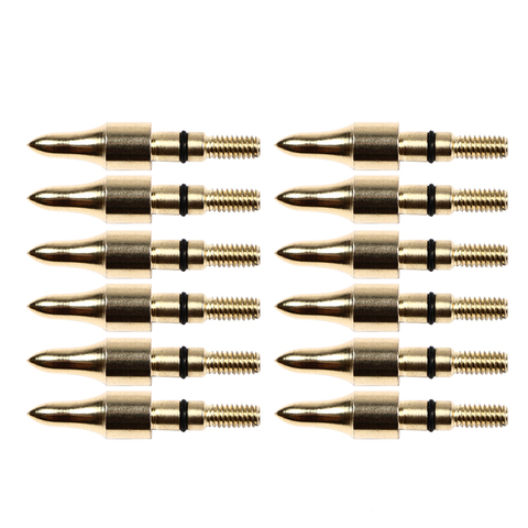 100grain Archery Arrowheads Practice Broadhead Screw In Field Points Gold for outdoor sports practice ► Photo 1/6