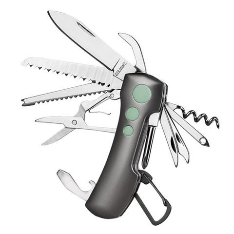Camping Survival Knife 15 In 1 Stainless Swiss Folding Knife Multi-fuction Outdoor Pocket Knives ► Photo 1/6