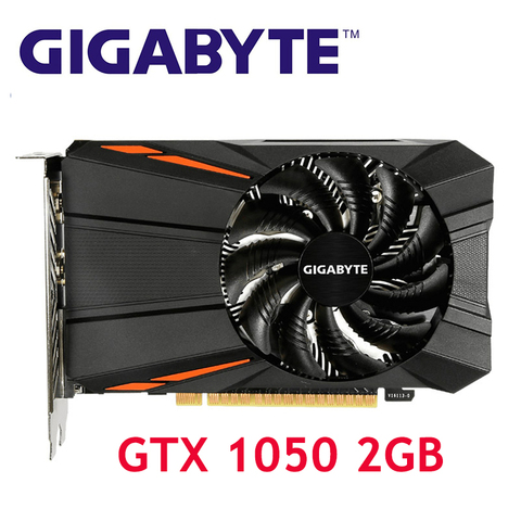 GIGABYTE GPU GTX1050 2GB Graphics Card 128Bit for nVIDIA Video Cards Geforce GTX 1050 D5 2G Map VGA VideoCards Hdmi PCI Used ► Photo 1/6