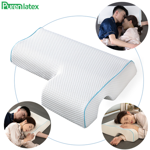 Purenlatex Memory Foam Couple Pillow Arm Pillow for Sleeping No Pressure Side Sleeper for Neck and Shoulder Pain Multifunctional ► Photo 1/6