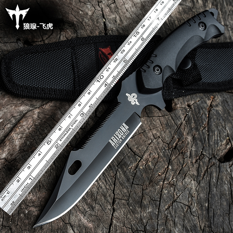 Voltron Outdoor self-defense military sharp tactical straight knife ...