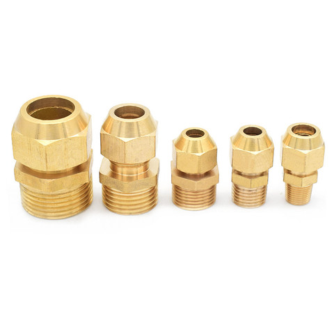 Copper flared pipe fittings 1/8