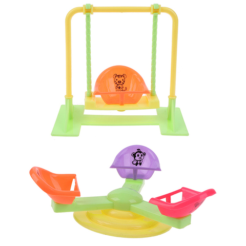 Girl Play House Doll Amusement Park For Doll Slide Amusement Park Slide Swing Accessories Doll Swing Toy Accessories ► Photo 1/6