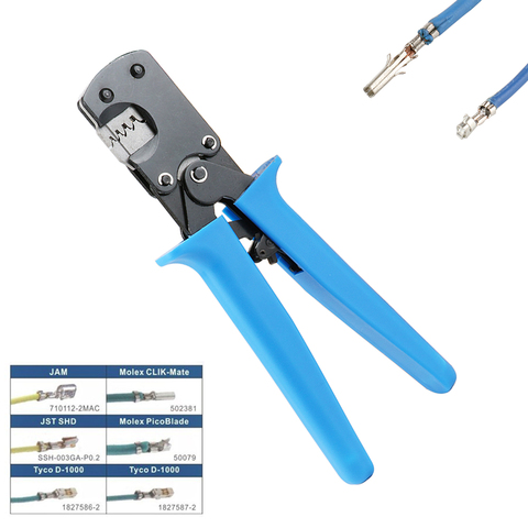 YR-3220 Crimper for micro connector pins with capacity 0.03-0.52mm² 32-20AWG 1.25/1.27/1.5/2.0mm connector, DF 13 connector ► Photo 1/4