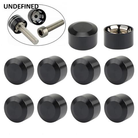 10pcs Motorcycle Head Bolt Cover Schrauben Motor Bolts Cap Screw Covers For Harley Twin Cam Softail Dyna Sportster ► Photo 1/6