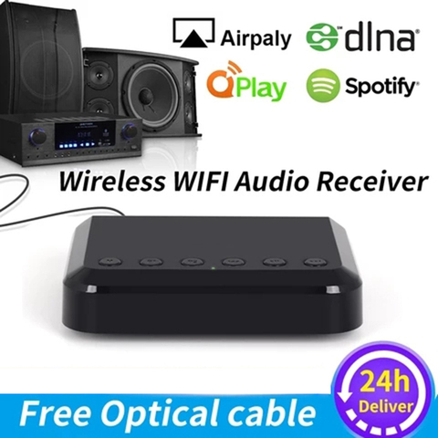 WR320 Wireless Music Adapter  Airplay DLNA Multi-room WIFI Wireless Audio Receiver for traditional HiFi Speakers Spotify ► Photo 1/6
