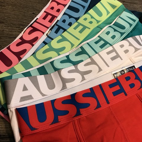 Aussiebum wide brim candy color men's underwear four corner boxer underwear breathable elastic fiber ► Photo 1/5