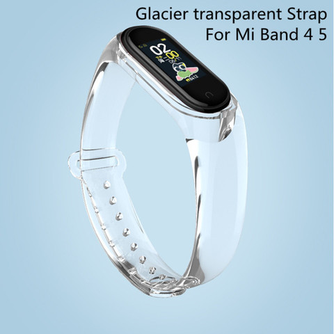 For Xiaomi Mi Band 5 4 Strap Transparent Silicone Wrist Straps for Xiomi Miband 3 Xiami band5 waterproof For Mi Sport Bracelet 5 ► Photo 1/6