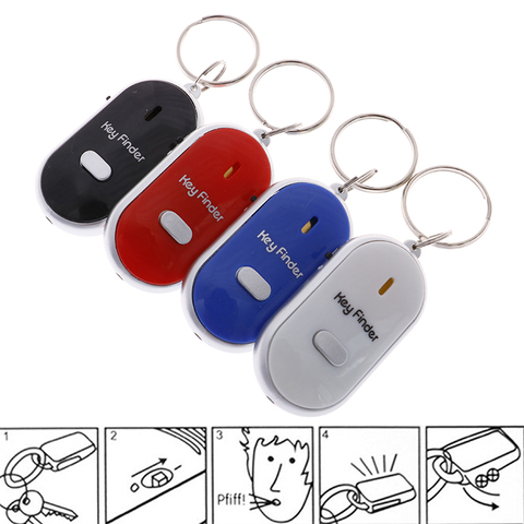 Mini Anti-lost Whistle Key Finder Flashing Beeping Remote Kids Key Bag Wallet Locators Child Alarm Reminder Drop Shipping ► Photo 1/6
