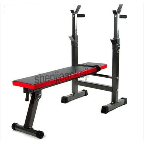 Multifunctional Weight Bench Weight Training Bench Barbell Rack Household Gym Workout Dumbbell Fitness Exercise Equipment 1pc ► Photo 1/6