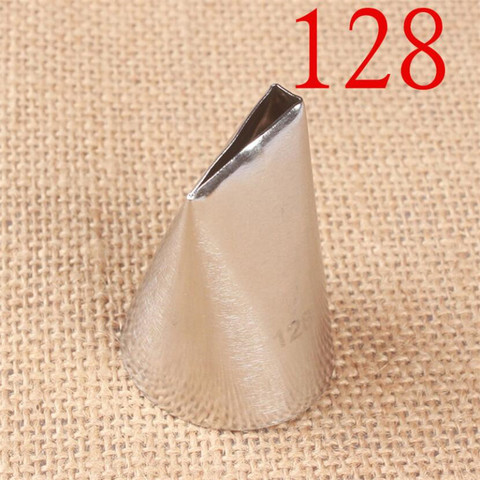 #128 Large Size Piping Nozzle Seamless Icing Tube Cream Nozzle Cake & Cupcake Decorating Tools Bakeware Create Petals Icing Tips ► Photo 1/6