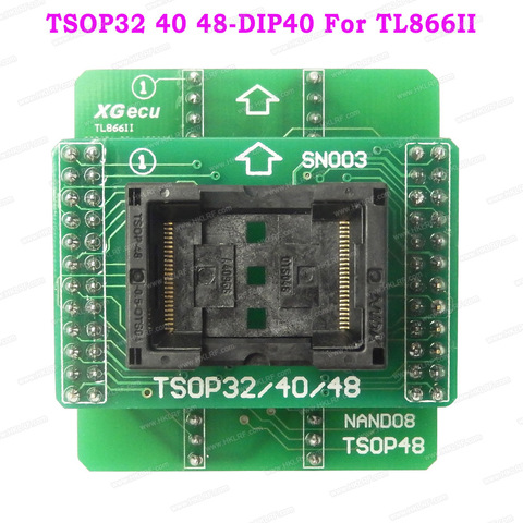 TSOP32/40/48-DIP40 NAND Adapter Socket 0.5mm Adapter for Minipro LT866II Plus USB Programmer ► Photo 1/6