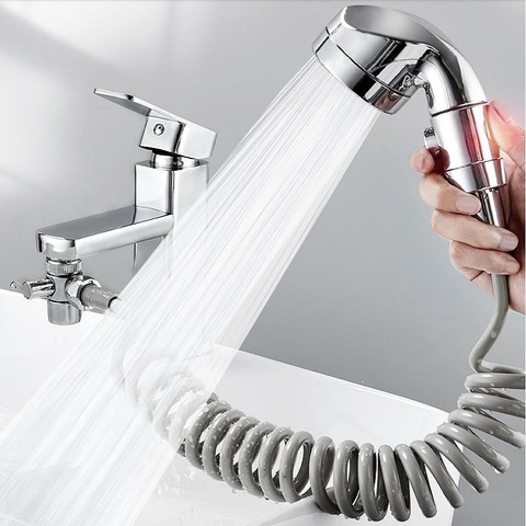 Kitchen Faucet Diverter Valve with shower head Faucet Adapter Splitter Set  for Water Diversion Home Bathroom Kitchen Diverter ► Photo 1/6
