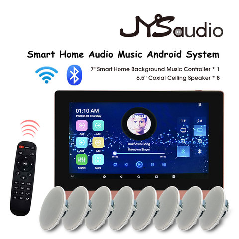 Bluetooth WiFi Wireless Touch Screen Wall Android Amplifier Audio with Coxial Ceiling Speaker Smart Home Theater System Full Set ► Photo 1/6