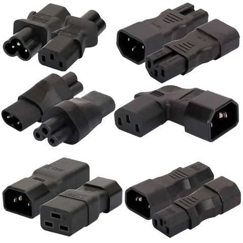 Universal IEC320 C13 C14 to C5 C6 C7 C8 C19 C20 C21 Convert Connector UPS PDU Male to Female EU US power plug adapter Socket ► Photo 1/6