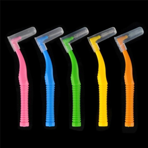 New 20Pcs TEPE Angle Interdental Brushes High-quality Plastics Safety Long-term Use Between TeethBraces Tooth Brush Cleaner ► Photo 1/6