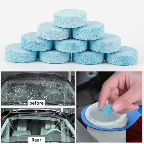 10Pcs Car Windshield Washer Fluid Glass Cleaning Effervescent