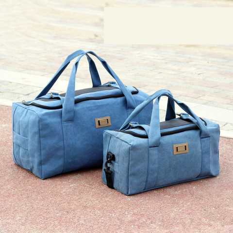 Multi-color large-capacity duffel bag portable travel bag men's thick canvas bag moving travel bag women's luggage bag ► Photo 1/5