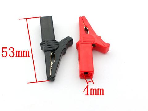 2PCS high quality Plastic Alligator Clips Electrical Crocodile Clamp For Test Probe Lead ► Photo 1/5