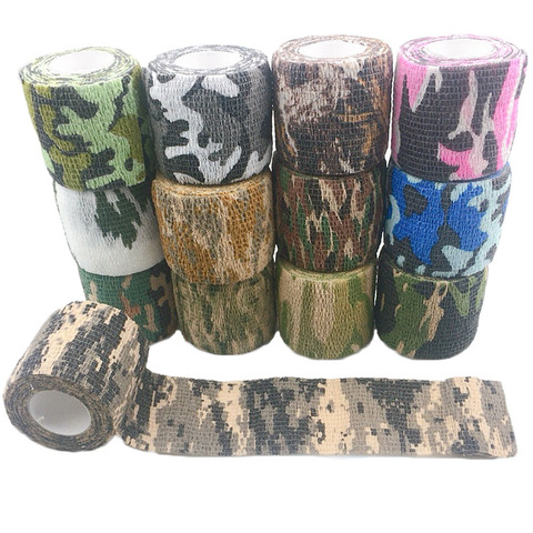 2.5/5/7.5/10/15 cm*4.5 m Camo Elastic Bandage Self-adhesive Sport Protective Fixer Tape Medical Wrap Pet Bandage flex tape ► Photo 1/6