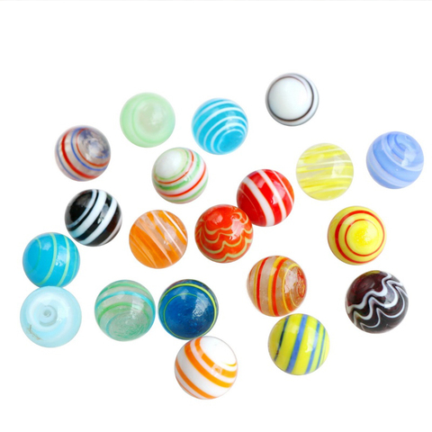20pcs 16mm Glass Ball Cream Console Game Pinball Machine Cattle Small Marbles Pat Toys Parent- Child Beads Bouncing Ball Sports ► Photo 1/6