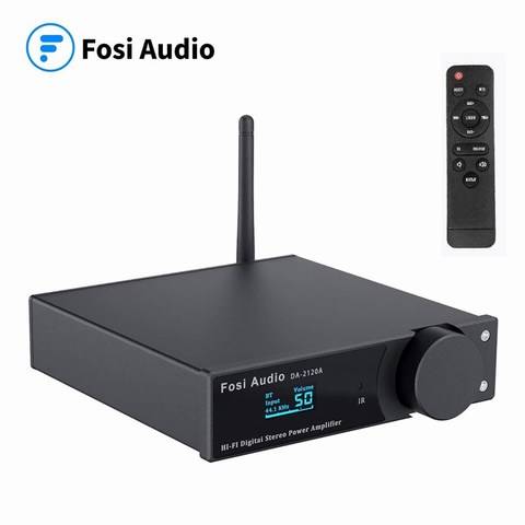 Fosi Audio DA2120A Bluetooth Amplifier Stereo Audio Wireless Amp Hifi Class D Power Amp 50W x2 Speakers & Active Subwoofer ► Photo 1/6