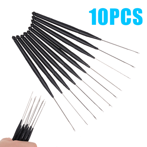 10pcs 165mm Length Crochet Hook Needle Plastic Handle For Hair/Micro Braid Needle Dread Lock Maintaining ► Photo 1/6