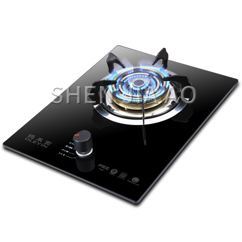 Household gas stove gas cooktops Natural /liquefied gas Energy-saving fire stove Thermocouple protection Tempered glass panel ► Photo 1/6