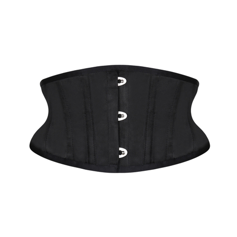 Burvogue Women Waist Trainer Corsets Slimming Shaper Belt Short Torso Satin Underbust Corset Sexy Lace Up Bustiers & Corsets ► Photo 1/6