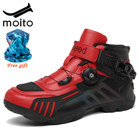 Winter MTB Cycling Boots High top Road bike Sneakers Sapatilha Ciclismo Professional Self-Locking Bicycle Shoes Motorcycle shoes ► Photo 1/6