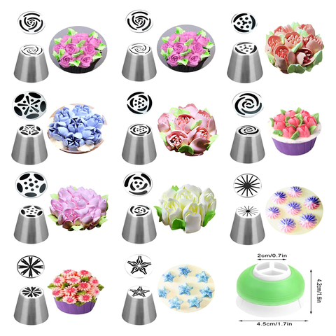 Russian Tulip Icing Piping Nozzles Stainless Steel Flower Cream Pastry Tips Nozzles Bag Cupcake Cake Decorating Tools ► Photo 1/6